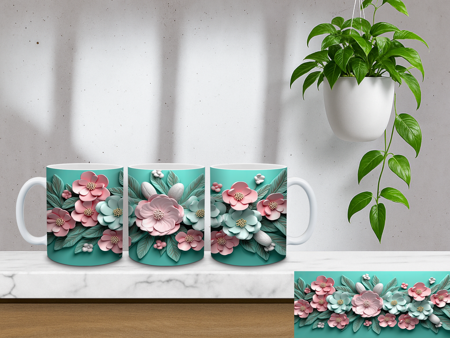 Pink Blossom- 11oz Coffee Mug