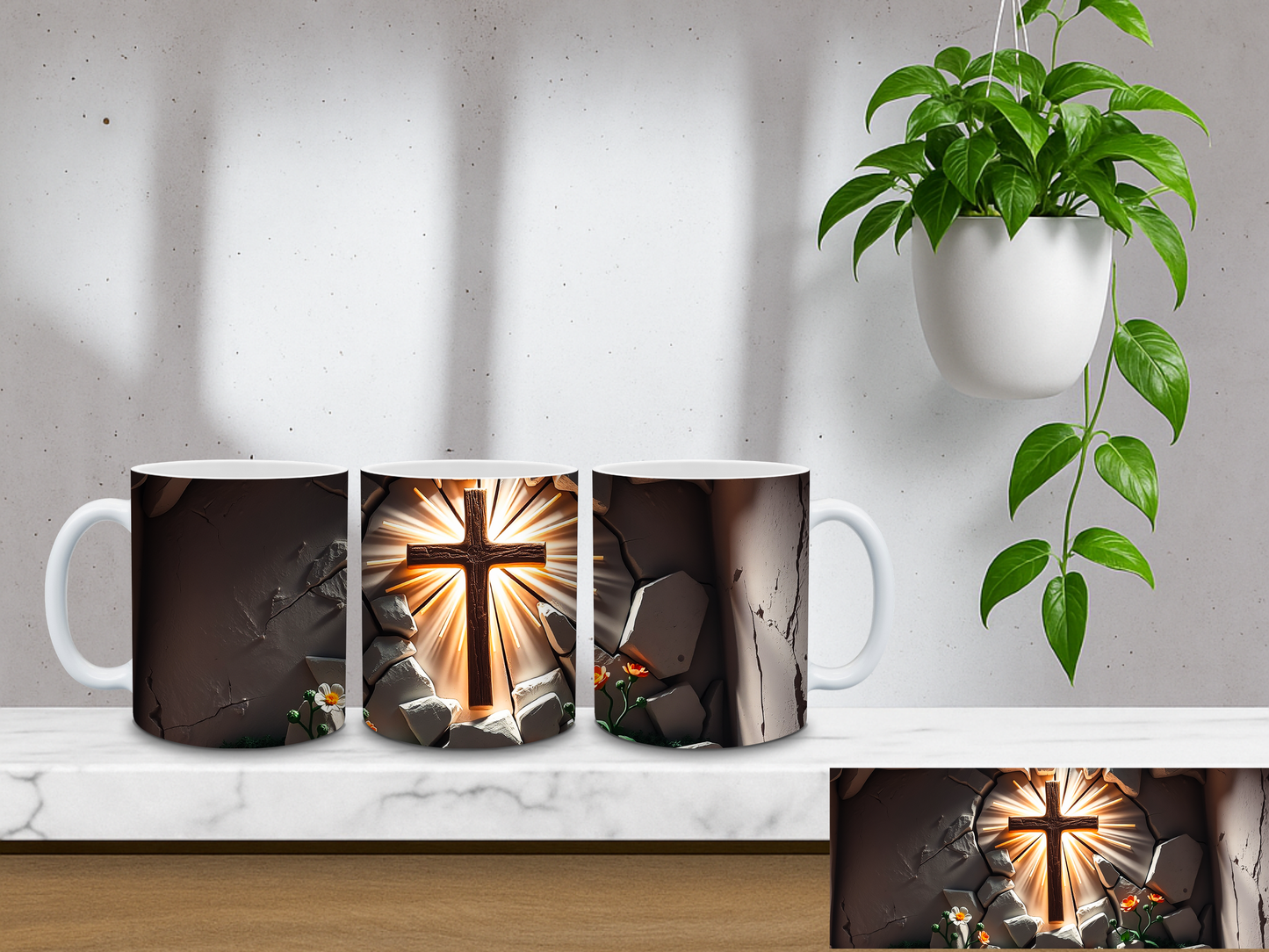 Glowing Cross – 11oz Coffee Mug