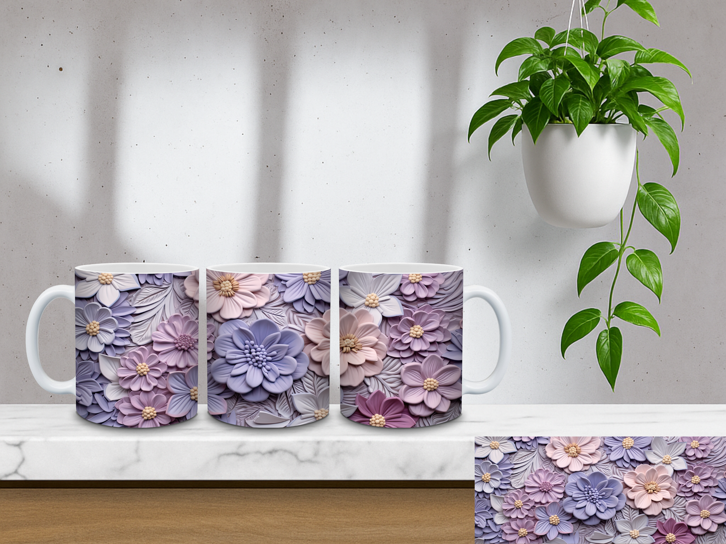 Purple Blossom - 11oz Coffee Mug
