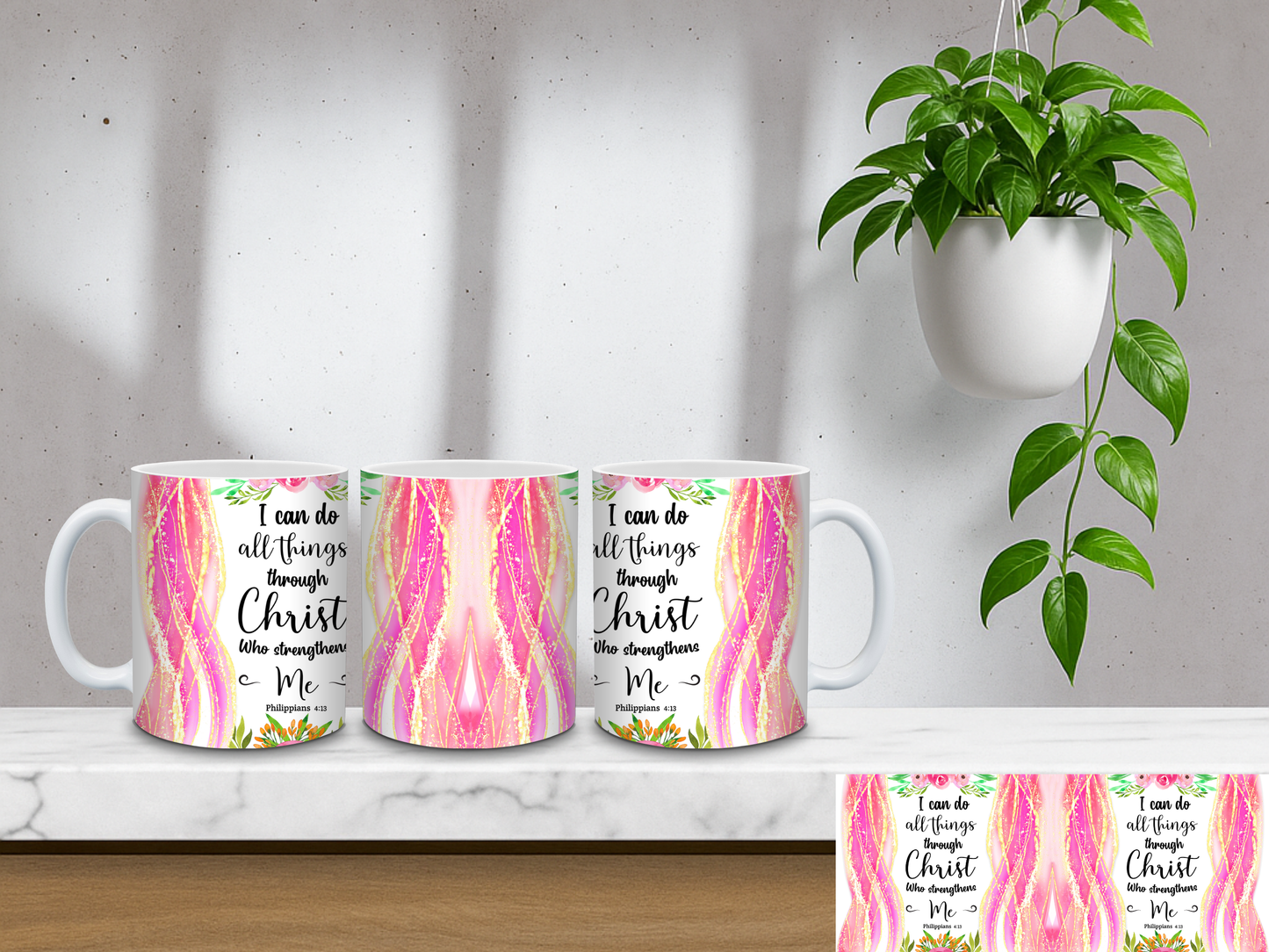 I Can Do All Things Through Christ, Philippians 4:13 - 11oz Coffee Mug