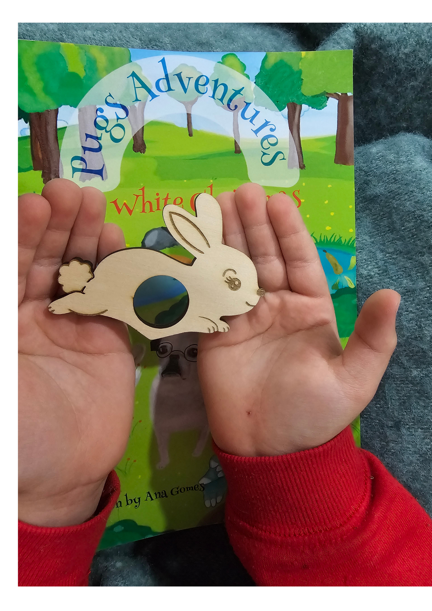 Benny the Bunny Book Buddy – Wooden Page Holder for Comfortable Reading