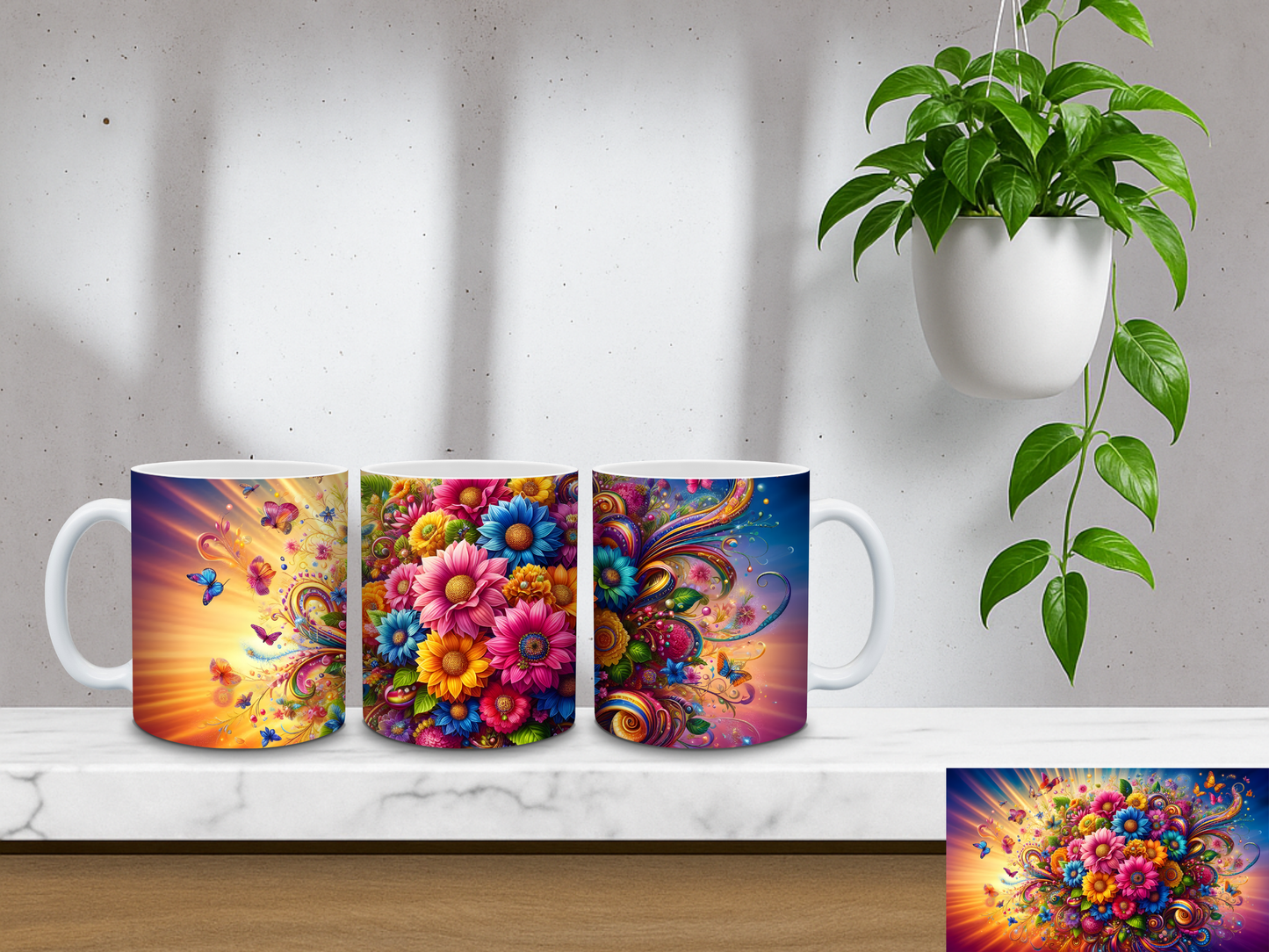 Floral Explosion - 11oz Coffee Mug