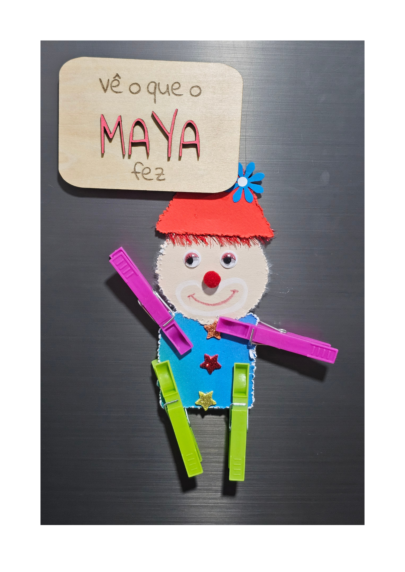 Personalised 3D Colour Pop Brag Magnet
