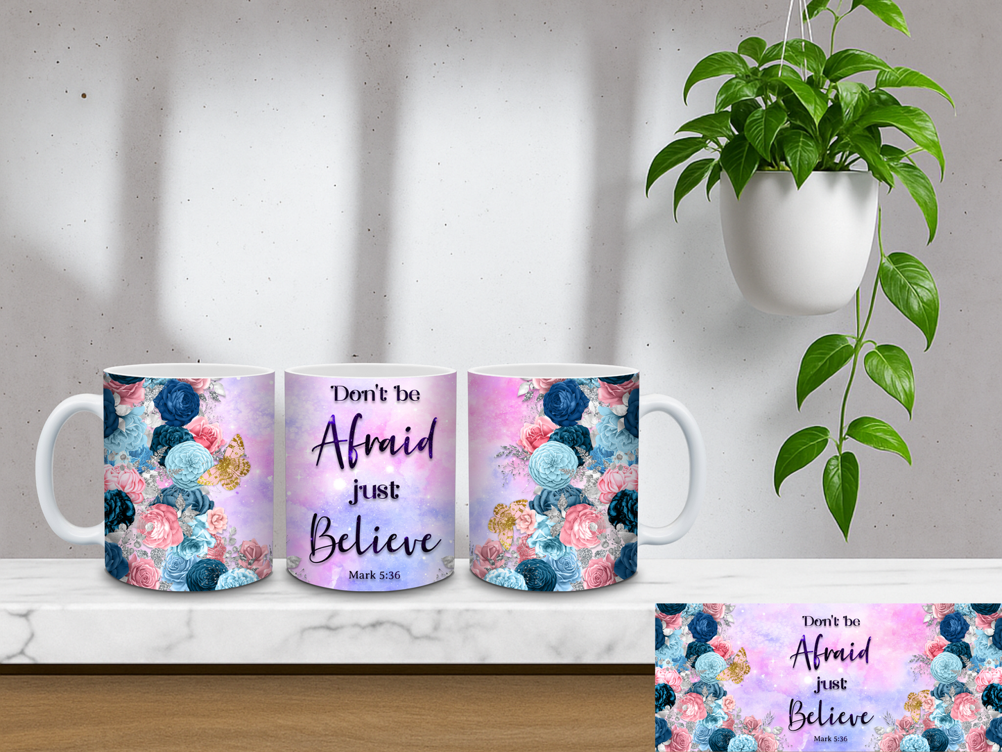 Dont Be Afraid Just Believe, Mark 5:36 - 11oz Coffee Mug