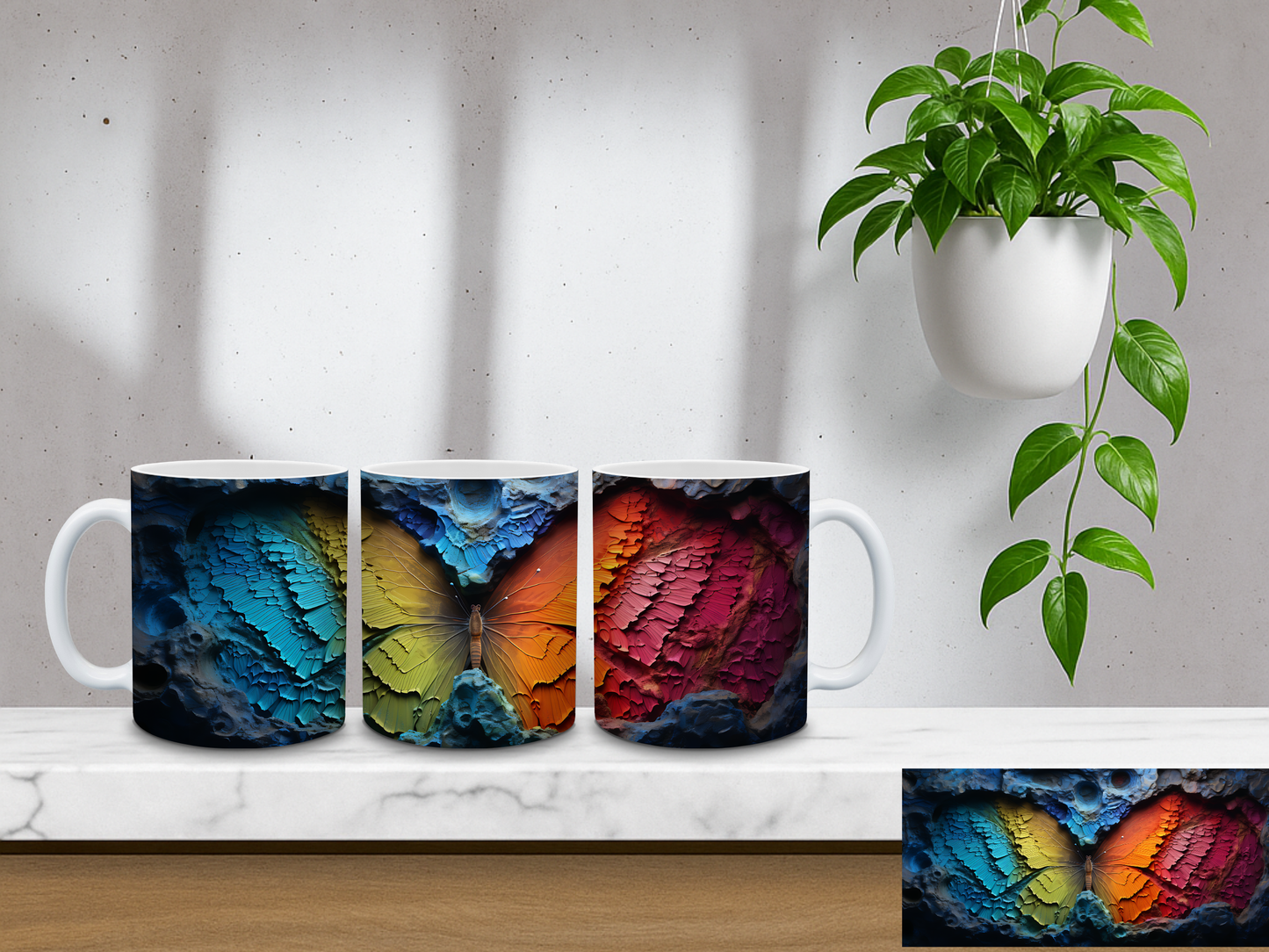 Spectrum Paint Butterfly - 11oz Coffee Mug