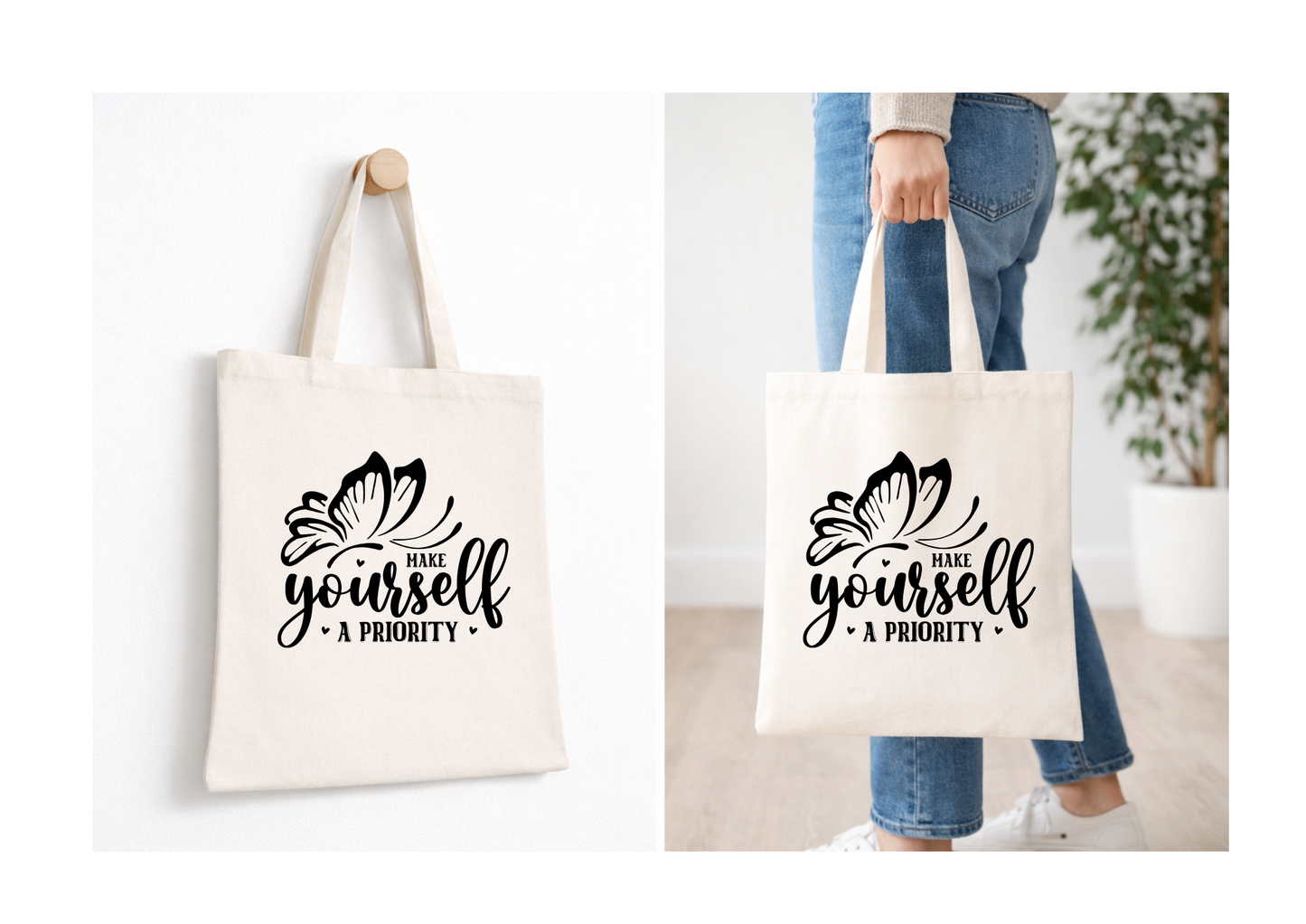 Make Yourself A Priority - Canvas Tote Bag