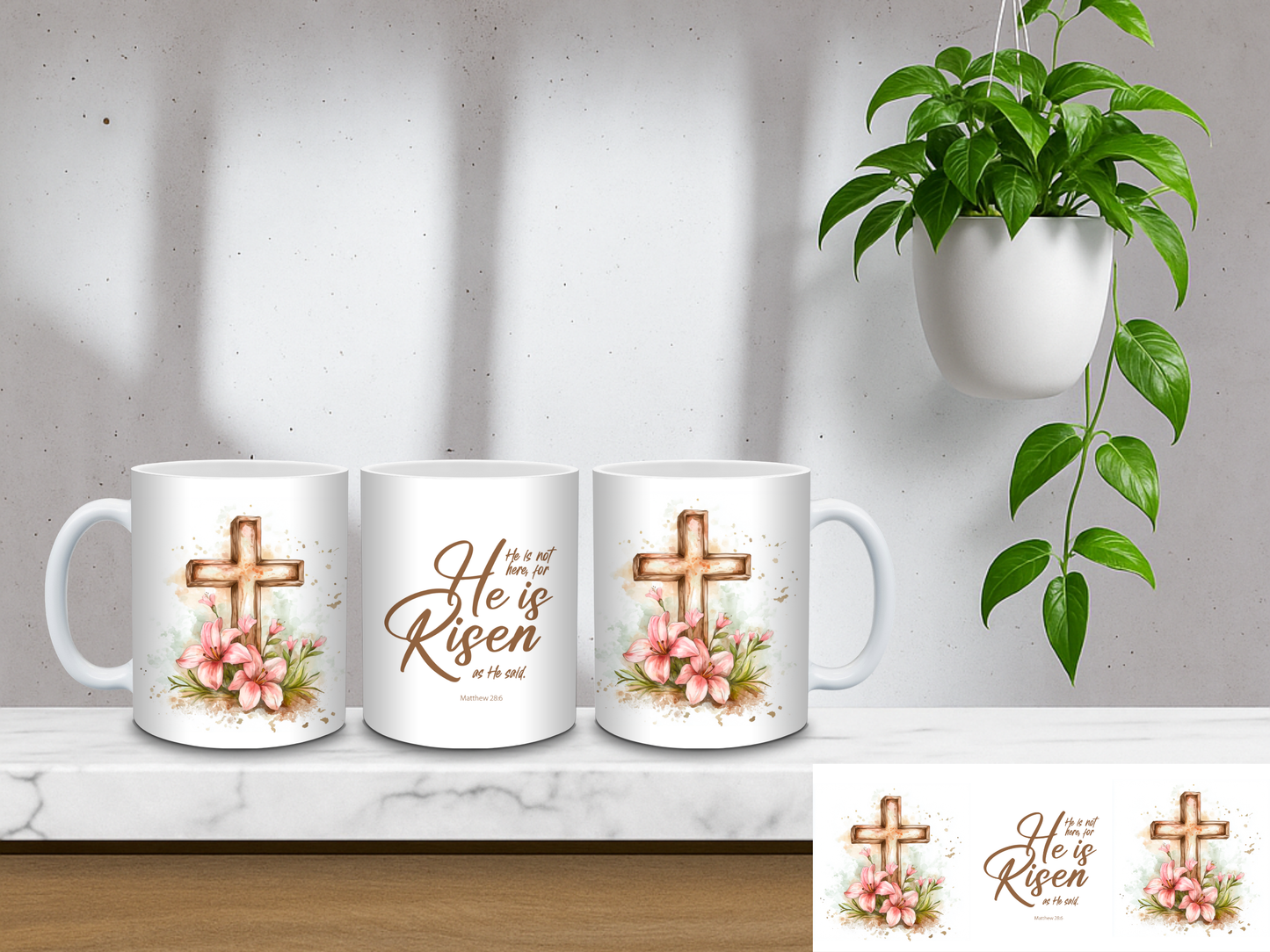 He is Rissen, Matthew 28:6 – 11oz Coffee Mug