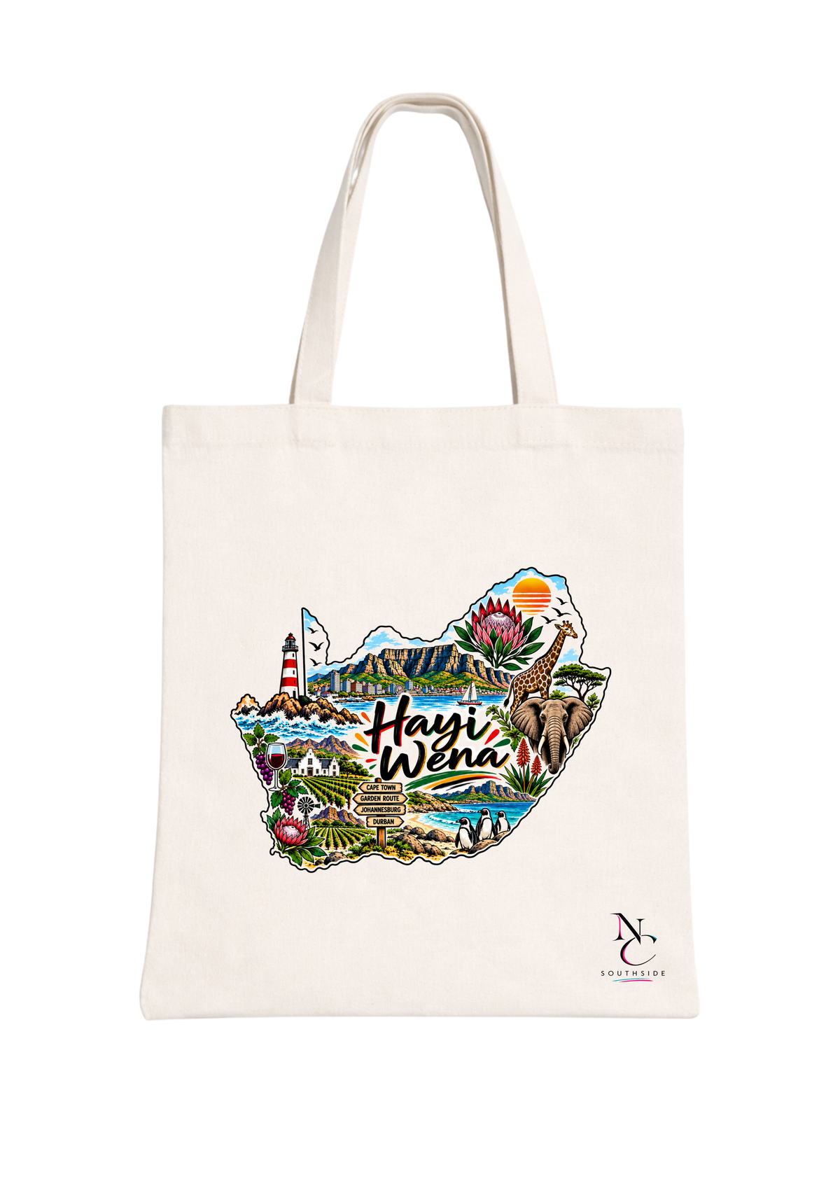 RSA Hayi Wena – Hello Africa Collection – Printed Tote Bag
