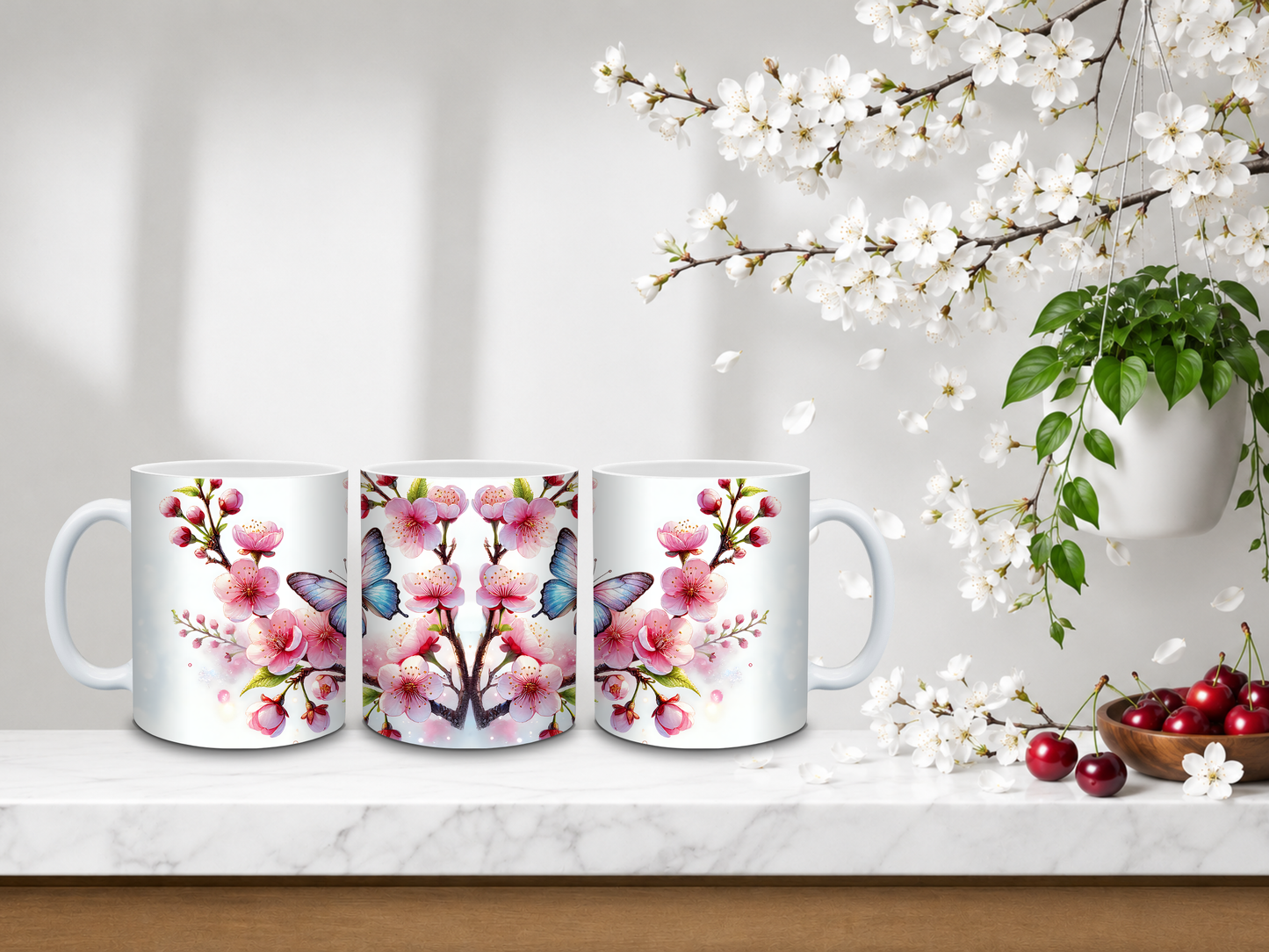 Butterfly Blossom Bloom – 11oz Ceramic Coffee Mug 🍒