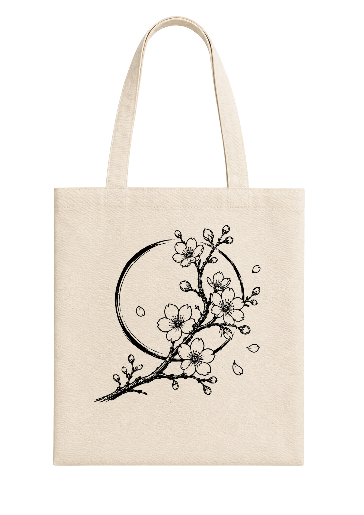 Cherry Blossom Crescent – Cherry Collection Tote Bag 🍒