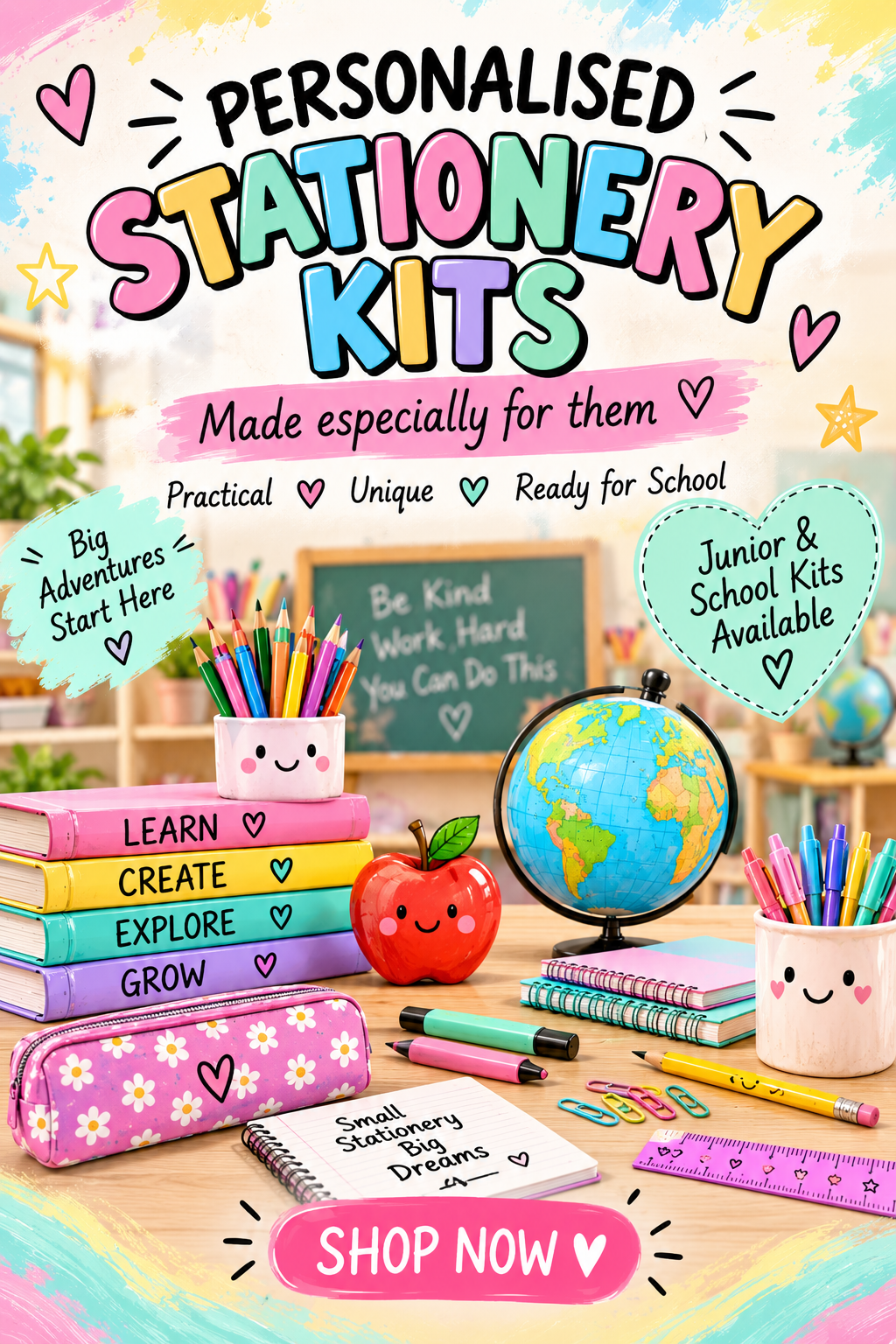 Personalised Back-to-School Stationery Kits