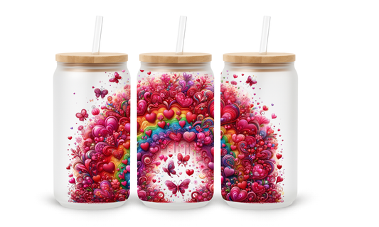 Copo de Vidro Heart Burst - 530ml