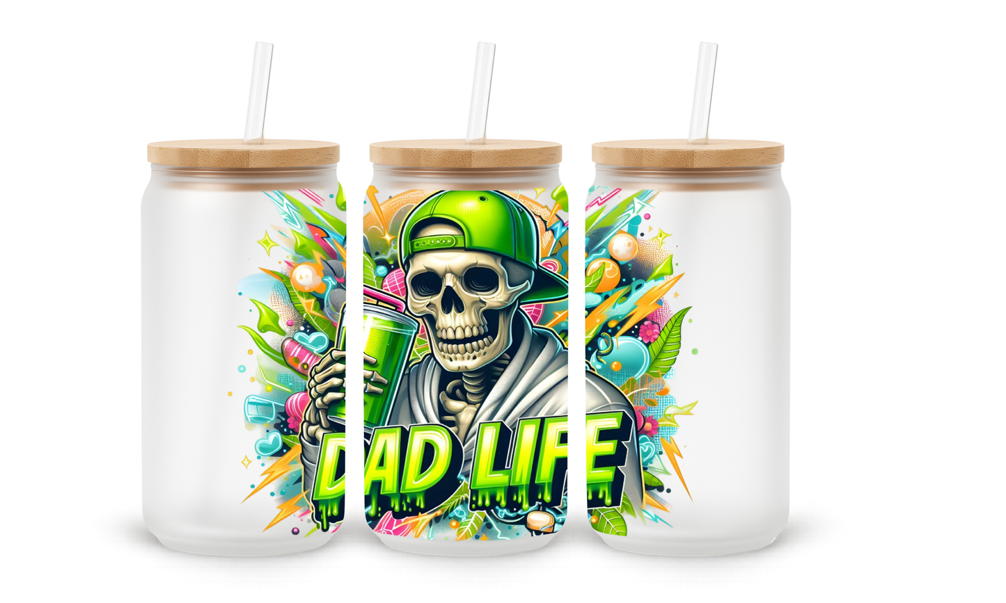 Vida de Pai - Copo de Vidro de 530ml