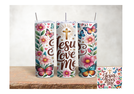 Jesus Loves Me – 20oz Stainless Steel Insulated Tumbler