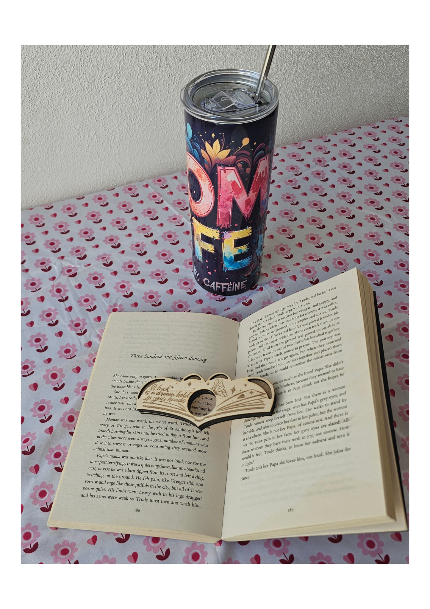 Dream Reader Quote Book Buddy – Wooden Page Holder for Comfortable Reading