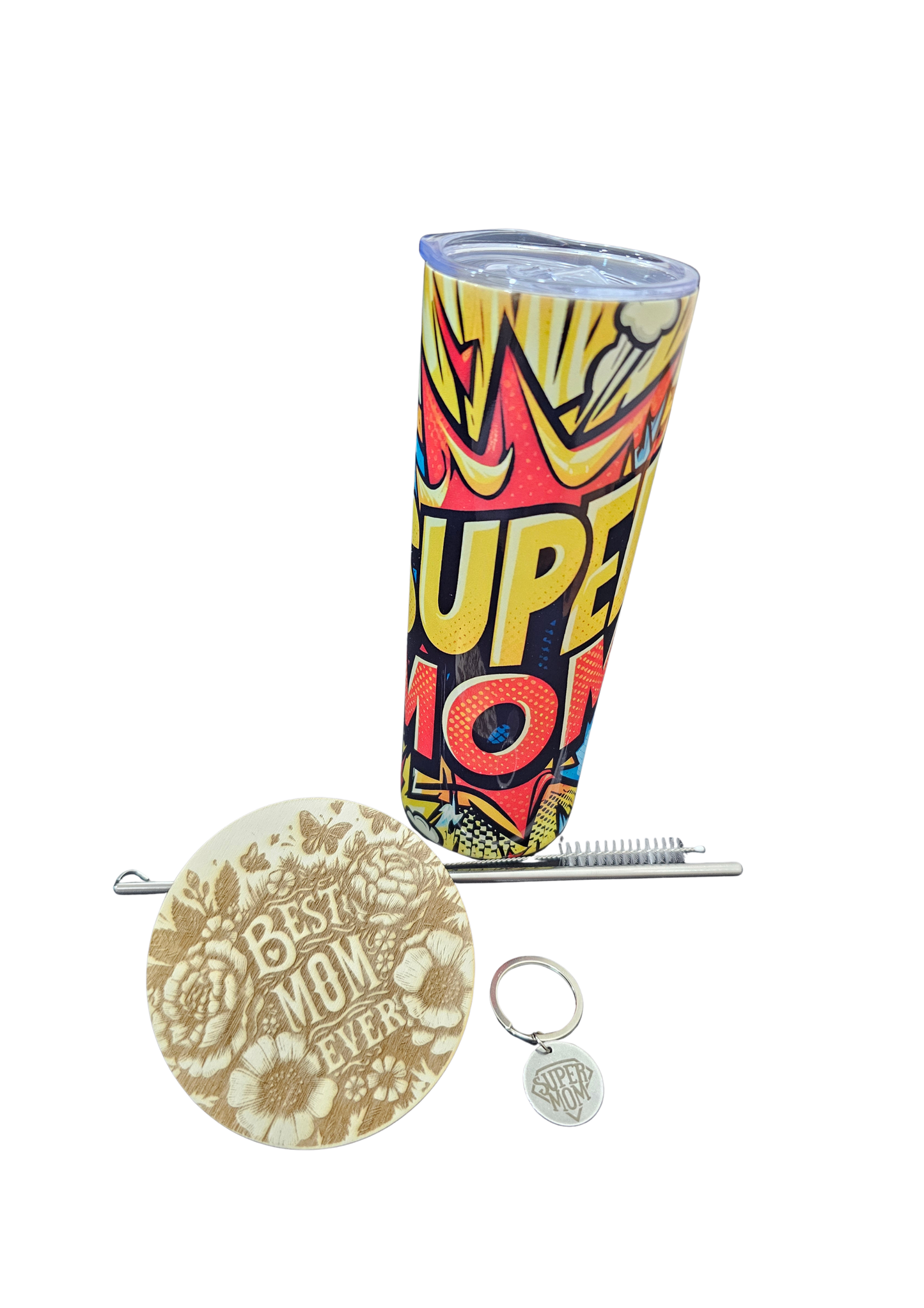 💥 Poder de Super Mãe, Copo Térmico 590ml