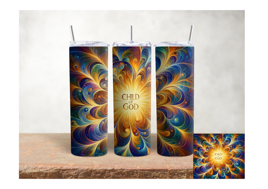 Child of God Radiant Light Burst – 20oz Stainless Steel Insulated Tumbler