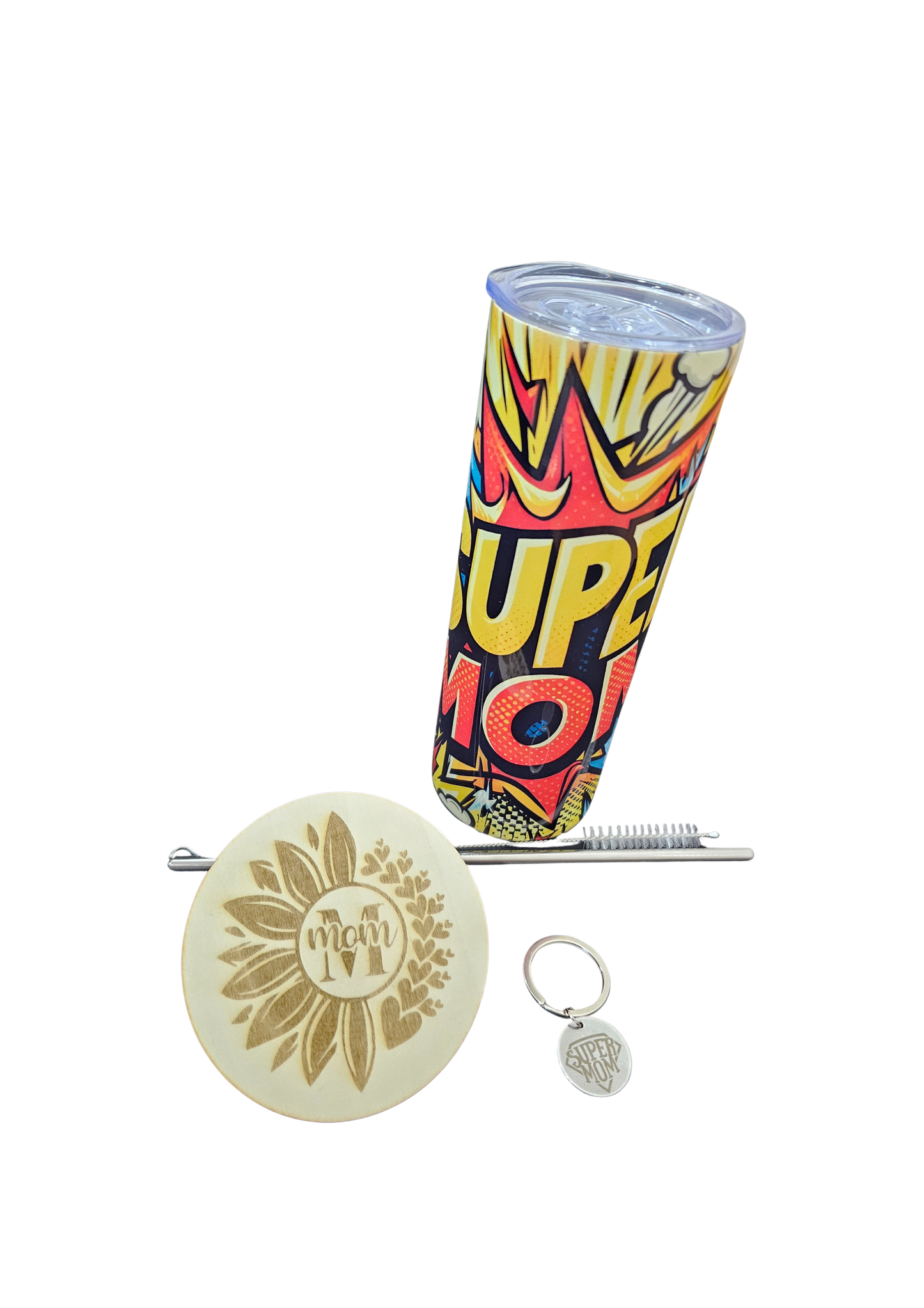 💥 Poder de Super Mãe, Copo Térmico 590ml