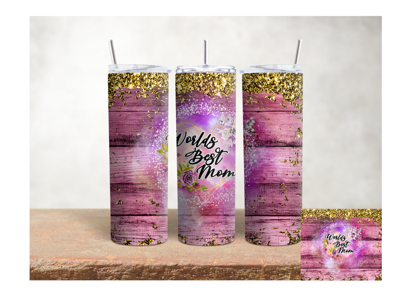 World’s Best Mom – 20oz Stainless Steel Insulated Tumbler