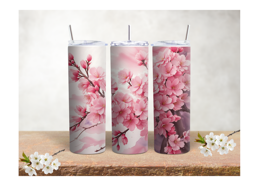 Soft Cherry Blossom – 20oz Stainless Steel Insulated Tumbler 🍒