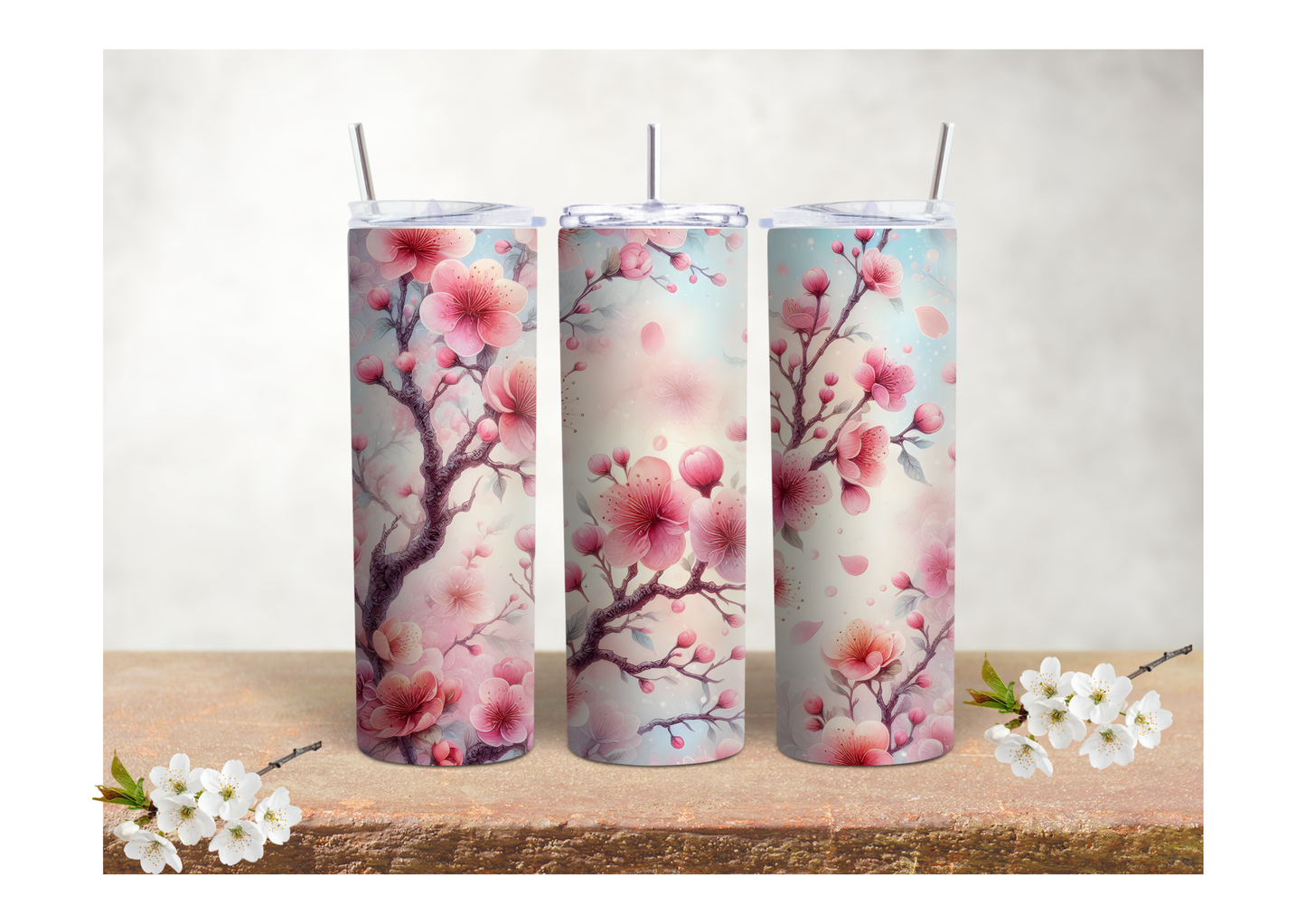 Dreamy Cherry Blossom Branches – 20oz Stainless Steel Insulated Tumbler 🍒