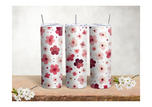 Cherry Blossom Confetti – 20oz Stainless Steel Insulated Tumbler 🍒