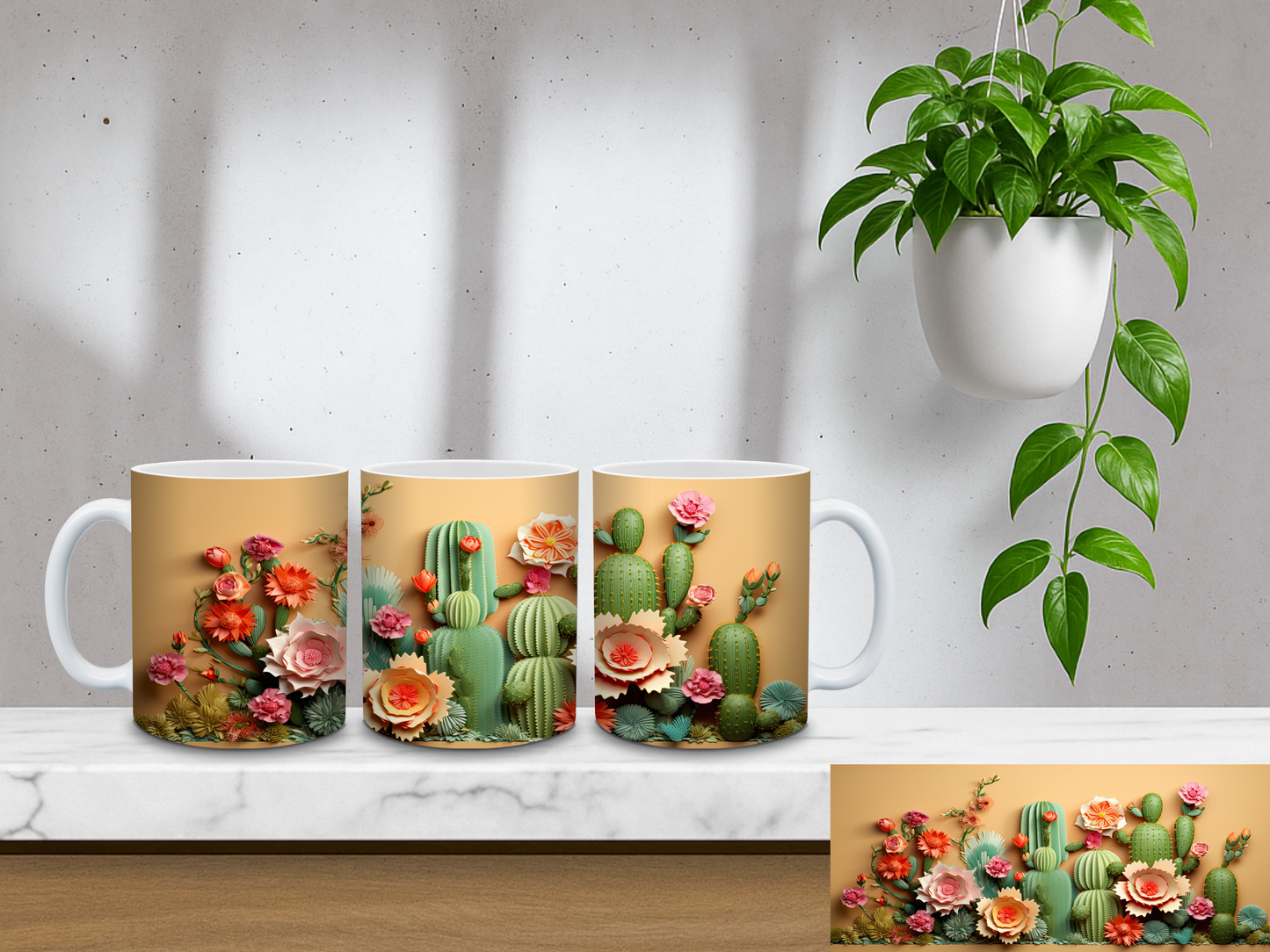 Succulent Garden Bloom - 11oz Coffee Mug