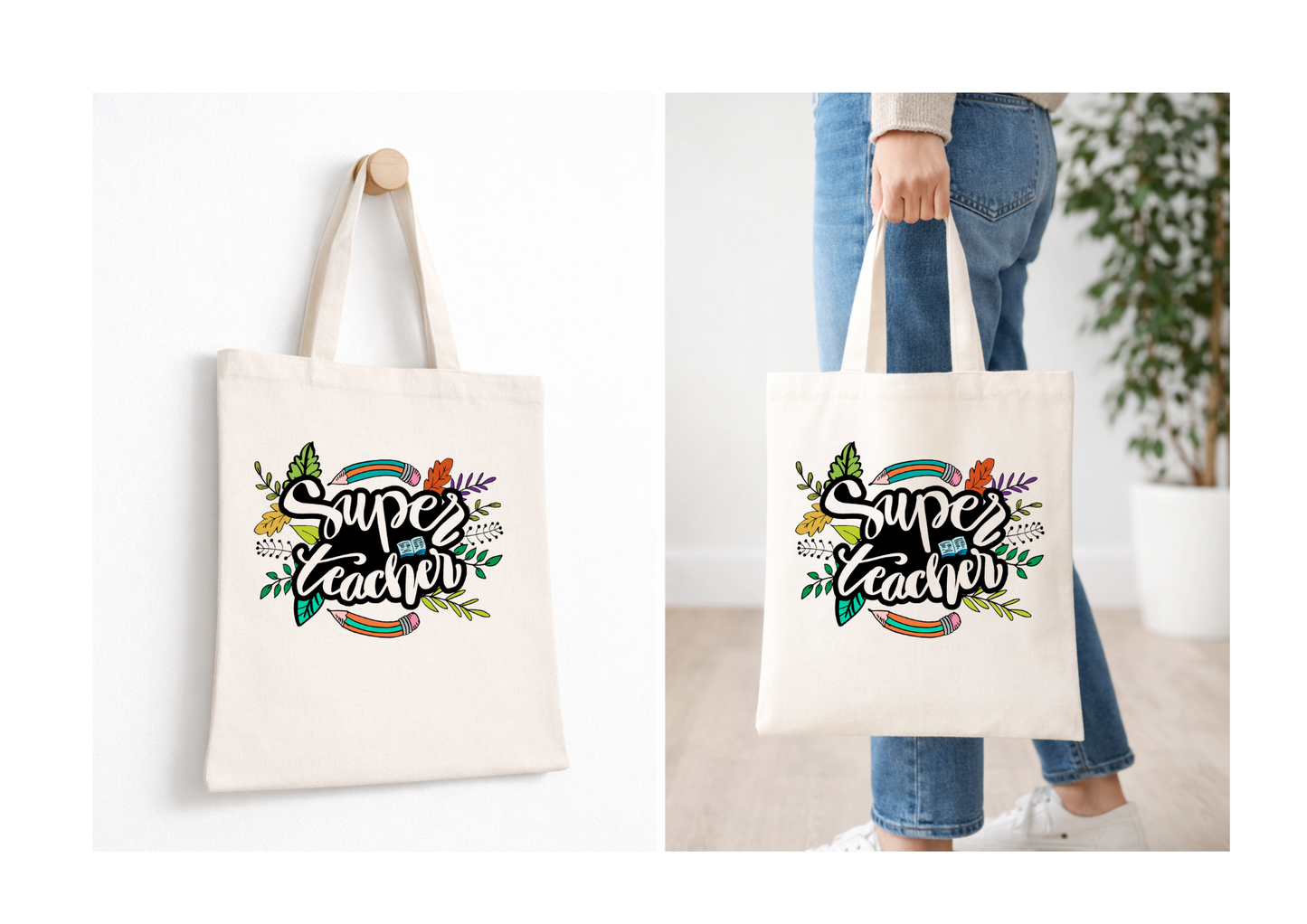 Super Teacher - Canvas Tote Bag