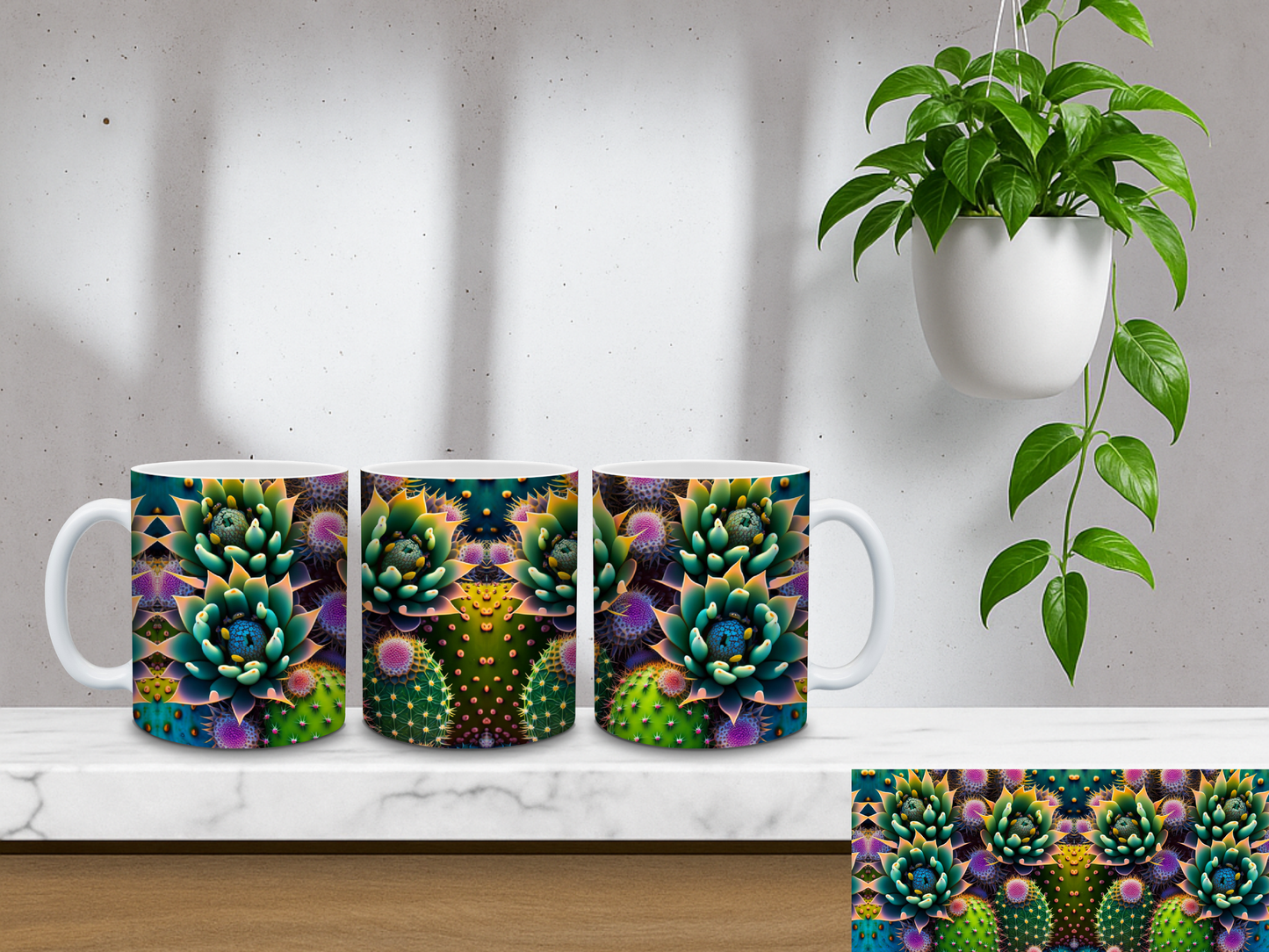 Succulent Bloom - 11oz Coffee Mug