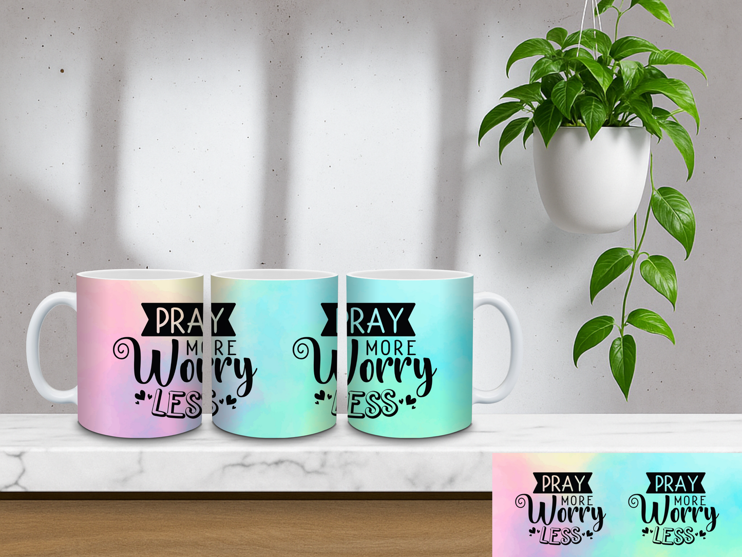 Pray More Worry Less - 11oz Coffee Mug