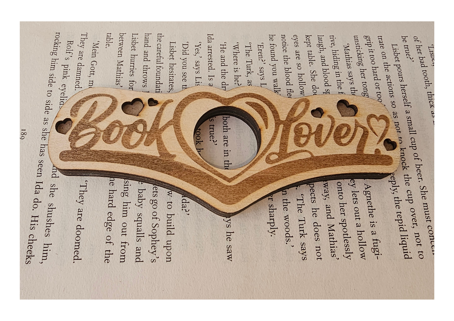 Book Lover Book Buddy – Wooden Page Holder for Comfortable Reading