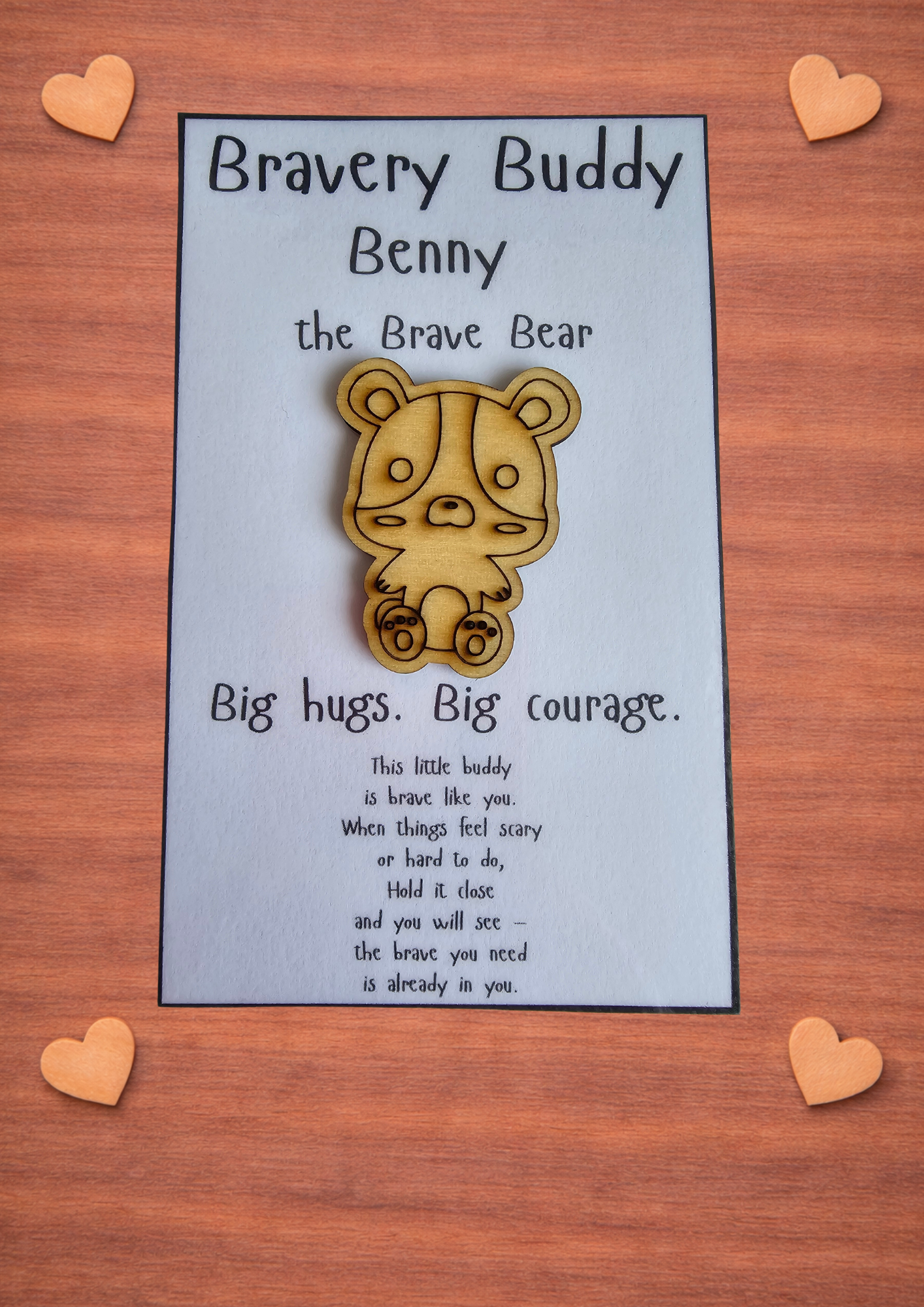 Benny the Brave Bear | Big hugs. Big courage. - Bravery Buddy
