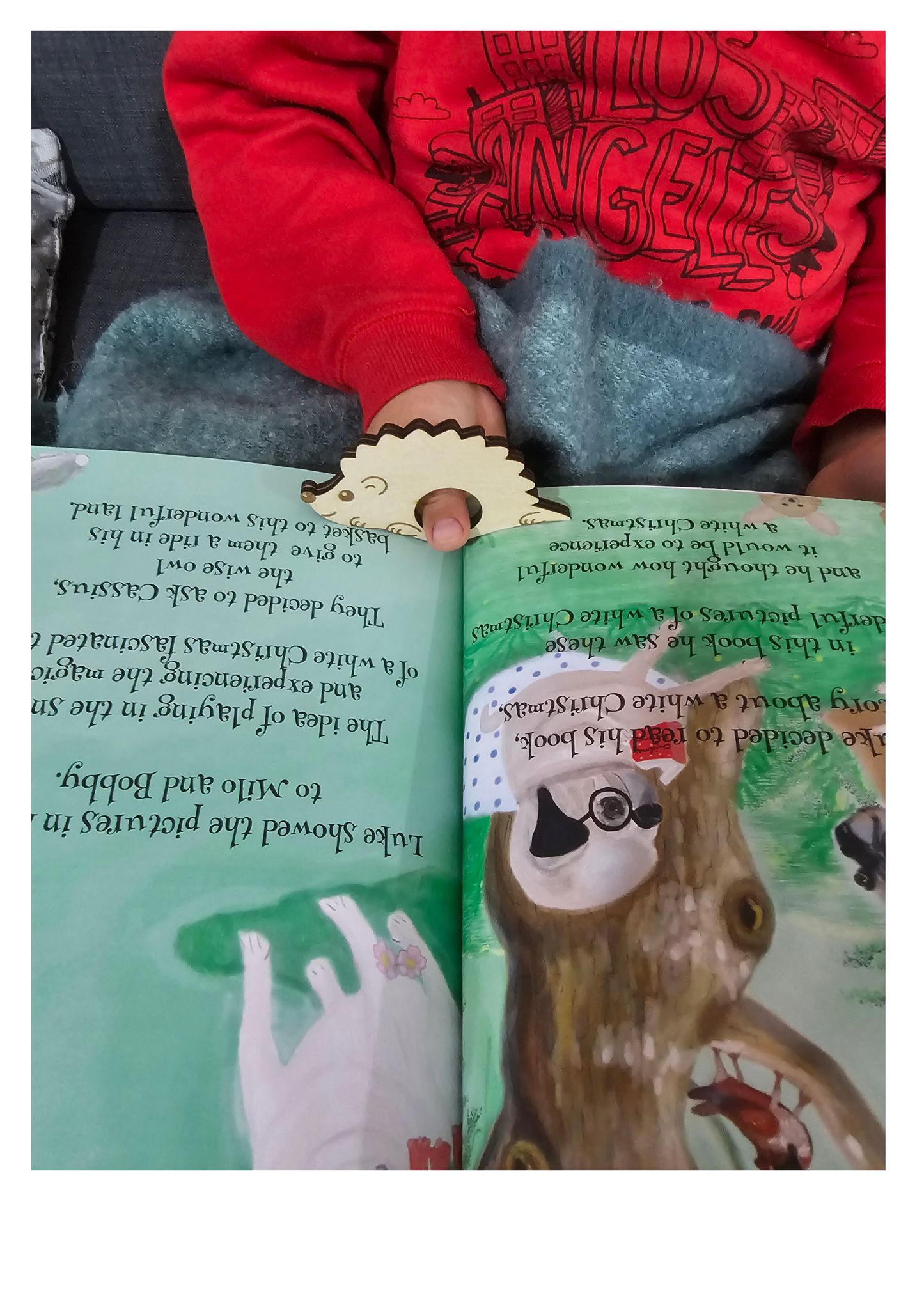 Henry the Hedgehog – Wooden Page Holder for Comfortable Reading