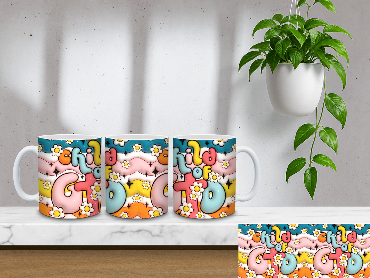 Child Of God Bubble Art - 11oz Coffee Mug