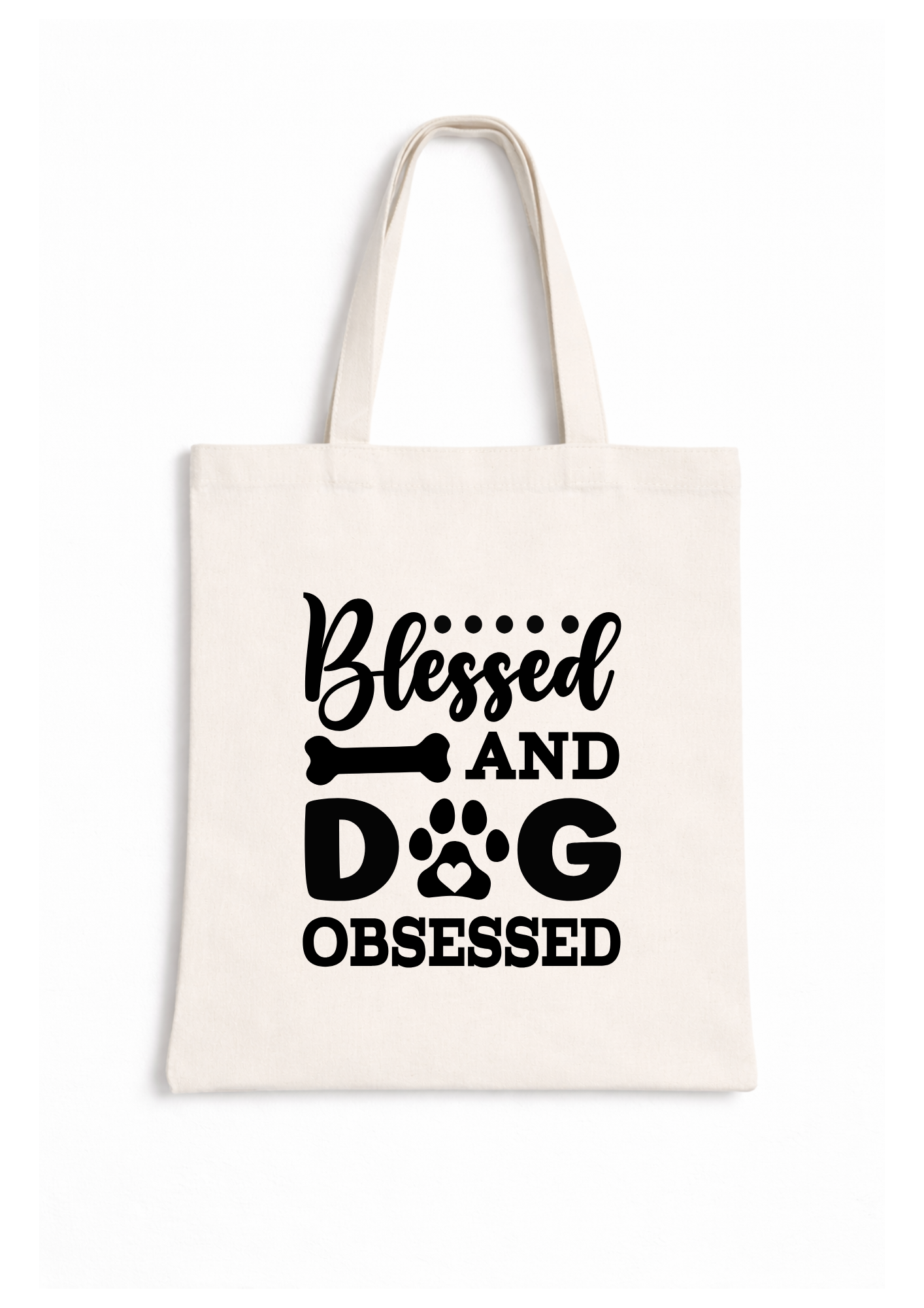 Blessed and Dog Obsessed - Canvas Tote Bag
