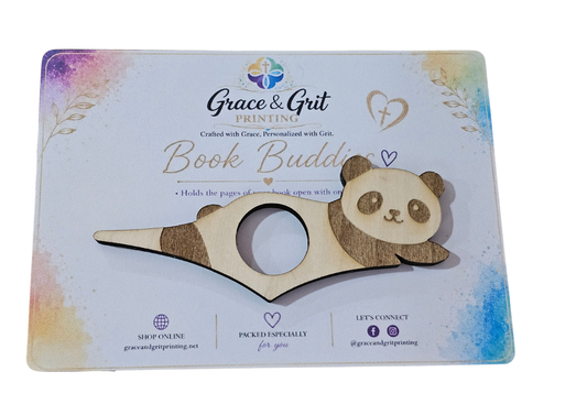 Penny the Panda – Wooden Page Holder for Comfortable Reading