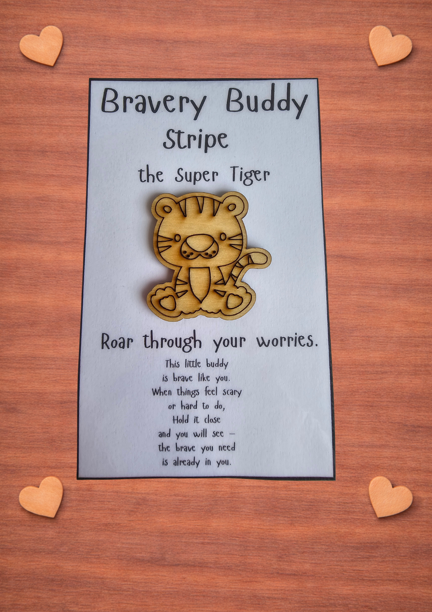 Stripe the Super Tiger | Roar through your worries. - Bravery Buddy