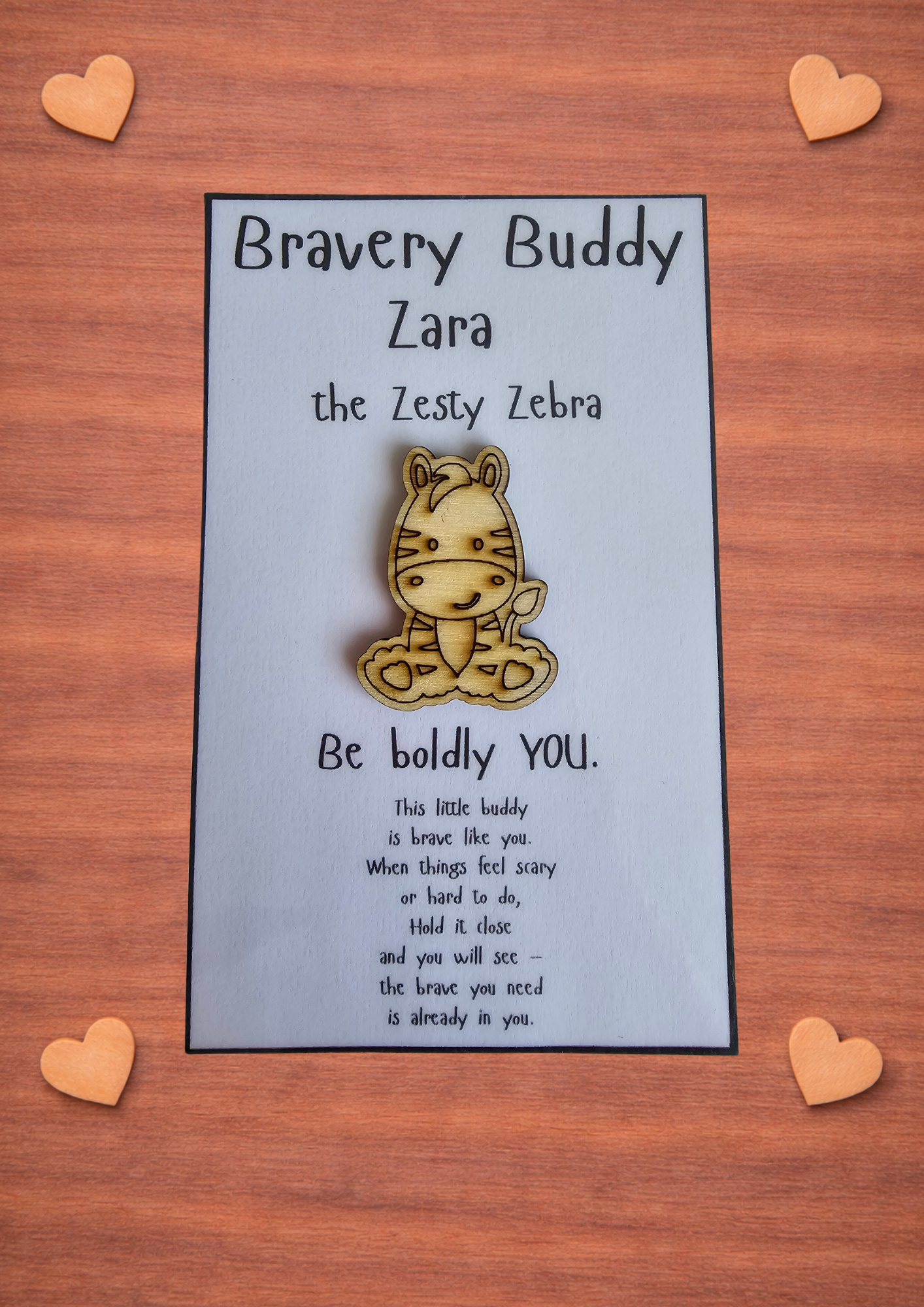 Zara the Zesty Zebra | Be boldly YOU. - Bravery Buddy