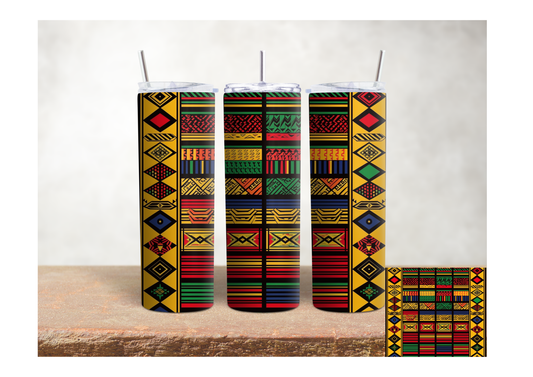 African Kente – 20oz Stainless Steel Insulated Tumbler