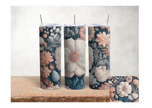 Vintage Botanical Floral Garden – 20oz Stainless Steel Insulated Tumbler