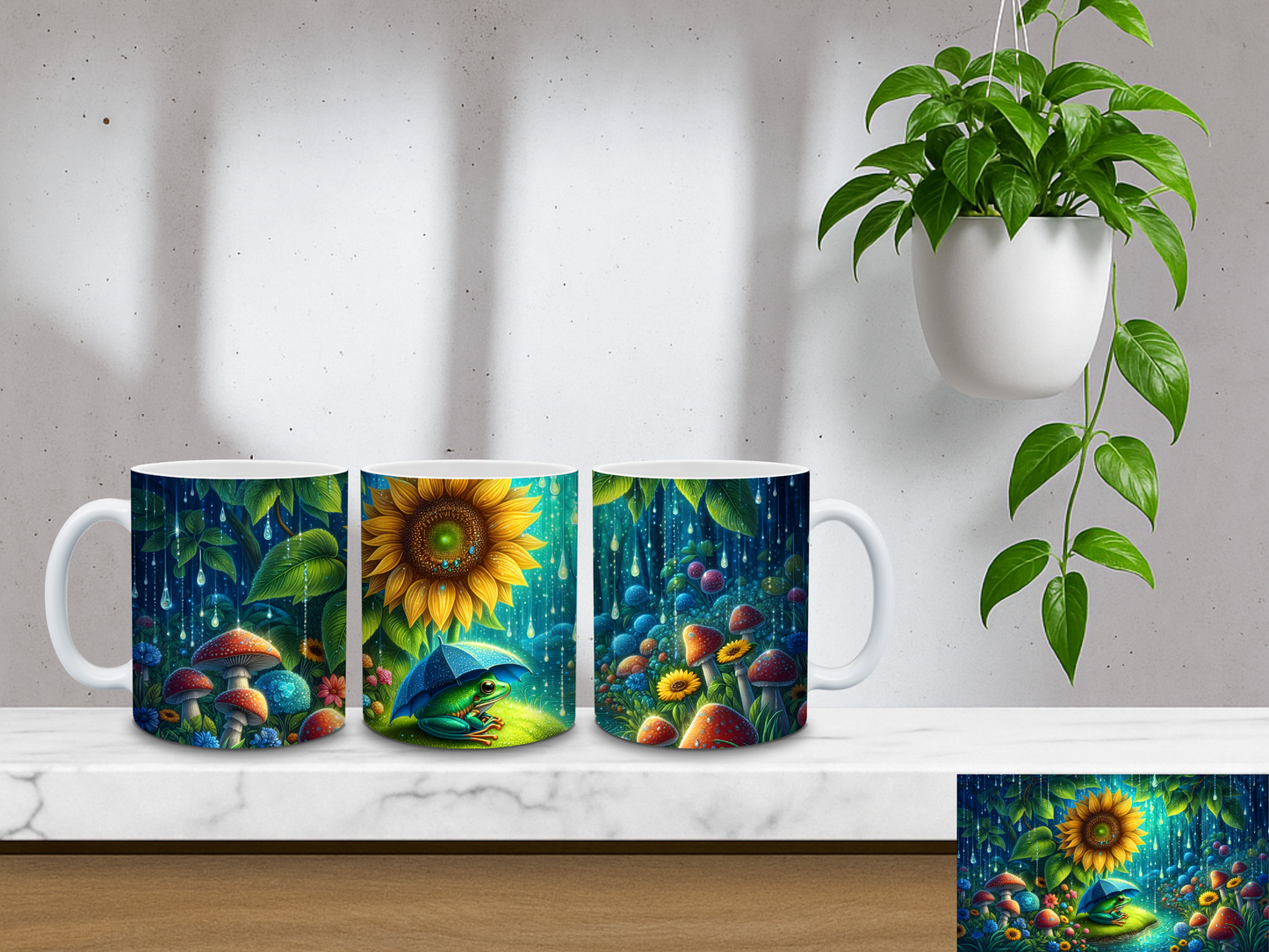 Sunflowers in the Rain – 11oz Coffee Mug