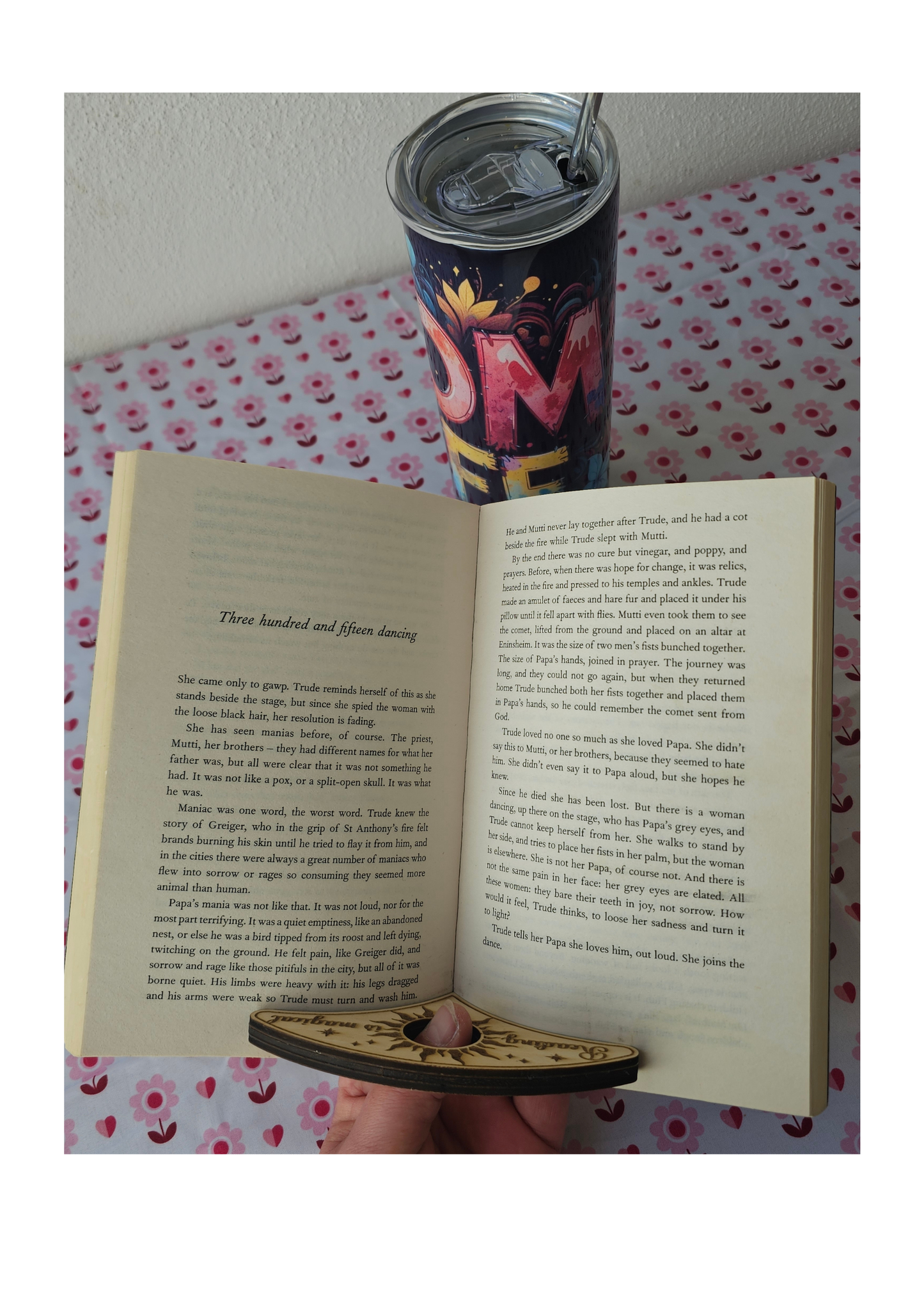 Reading Is Magical Book Buddy – Wooden Page Holder for Comfortable Reading
