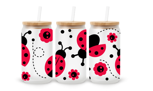 Joaninhas - Copo Tumbler de Vidro 18oz