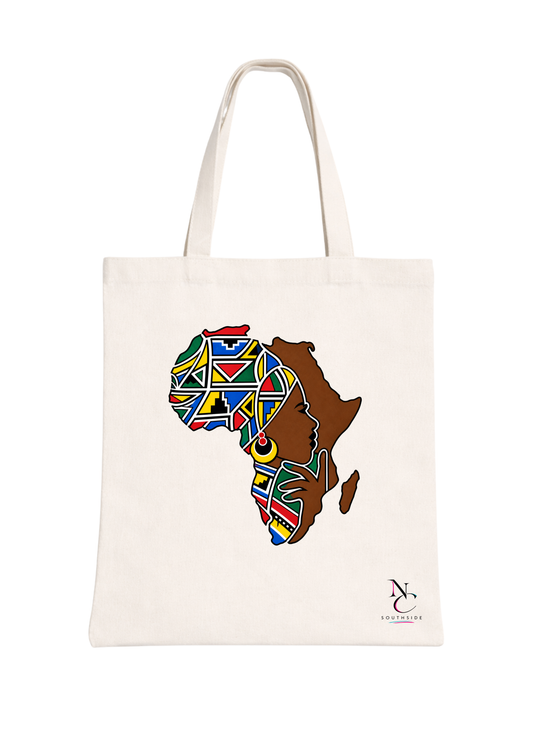 Woman in Africa 3 – Hello Africa Collection – Printed Tote Bag