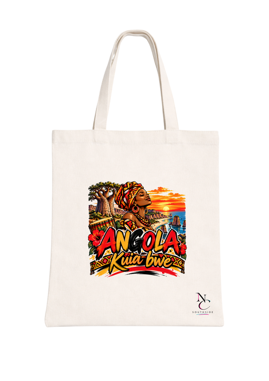 Angola Kuia Bwe– Hello Africa Collection – Printed Tote Bag