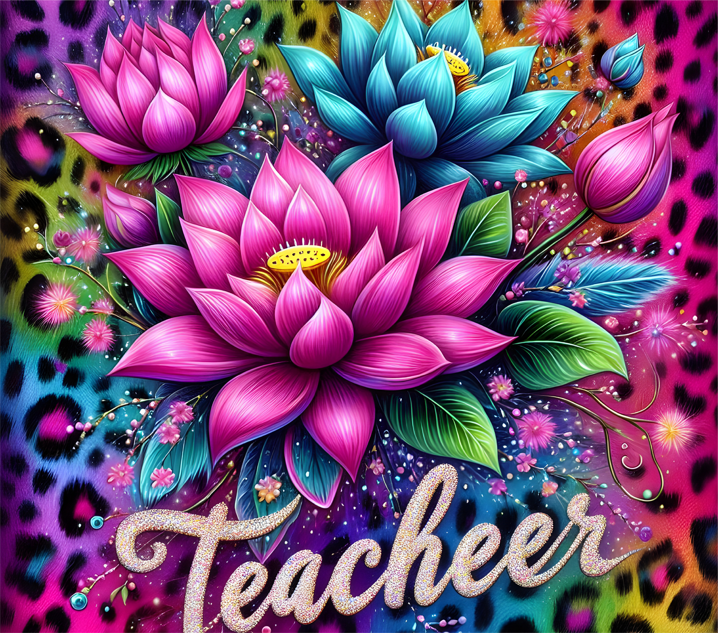 Floral Teacher Appreciation – 20oz Stainless Steel Insulated Tumbler