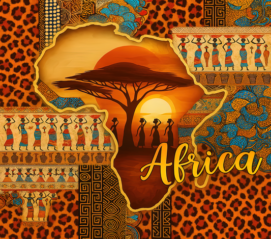 African Tribal Sunset – 20oz Stainless Steel Insulated Tumbler