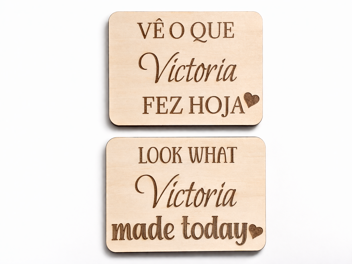 Personalised Classic Hearts Brag Magnet