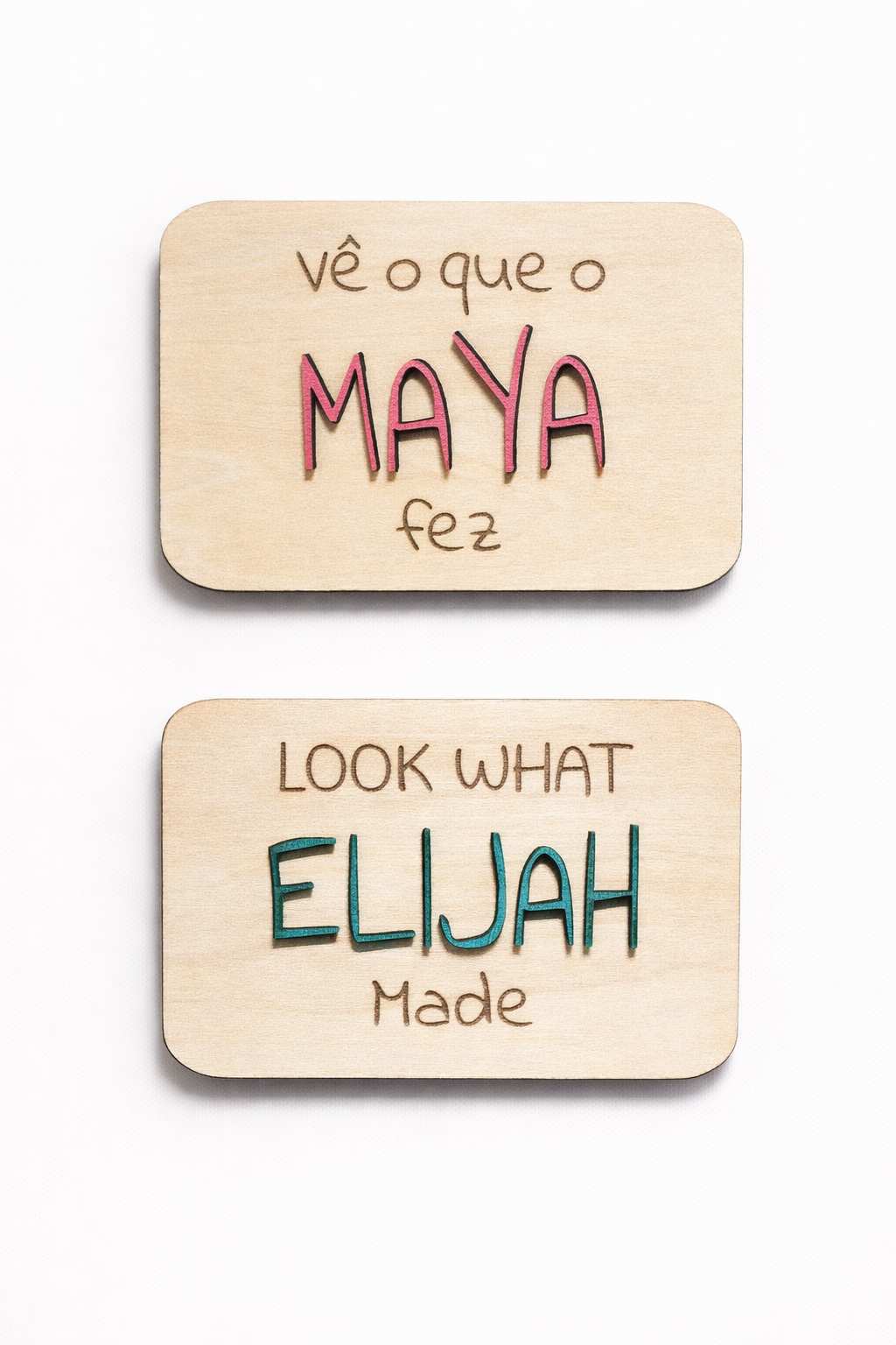 Personalised 3D Colour Pop Brag Magnet