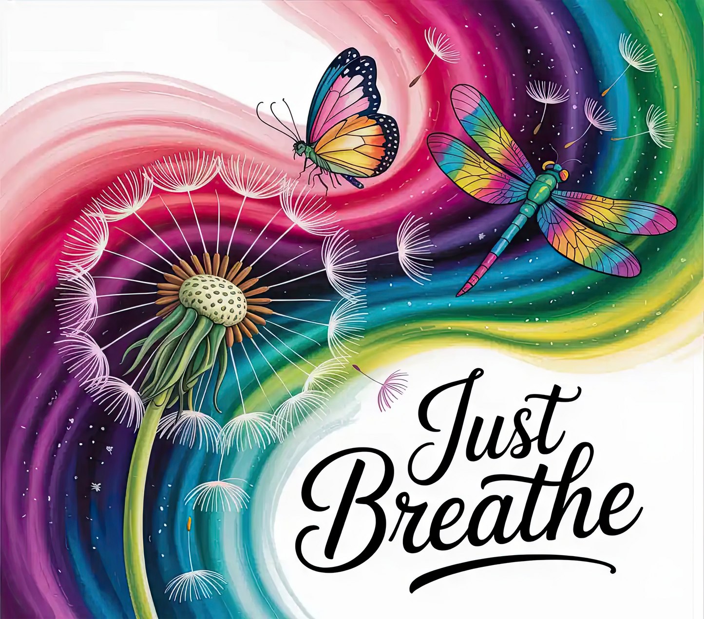 Just Breathe – 20oz Stainless Steel Insulated Tumbler
